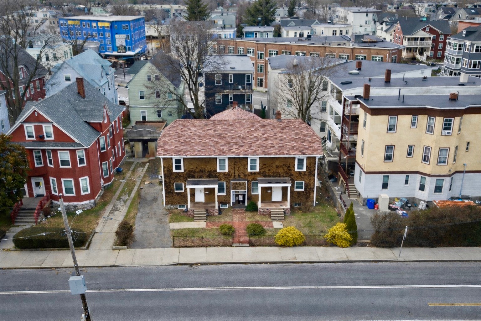 Aerial view of the future Boston Project Ministries youth and young adult center