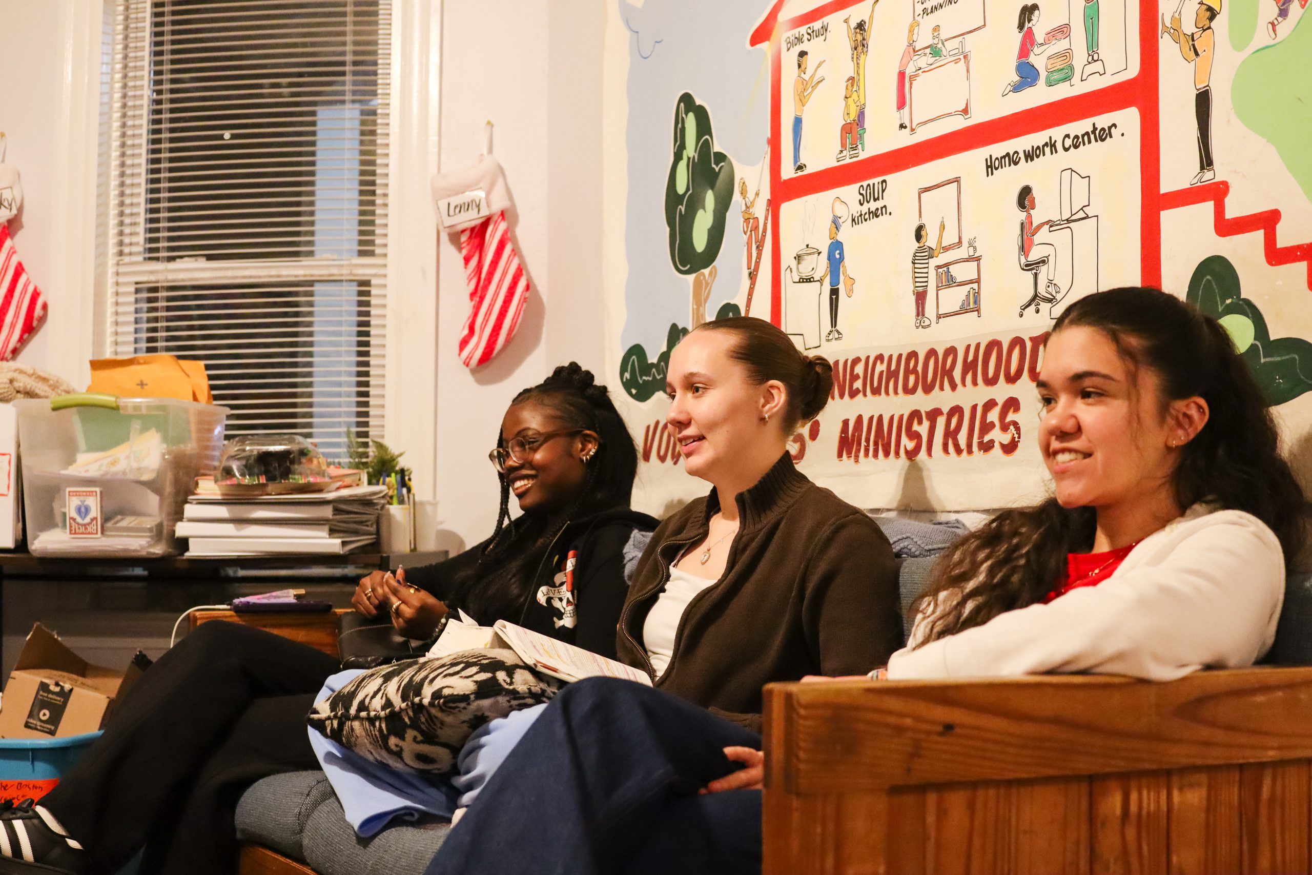 Young people participating in faith formation and discipleship