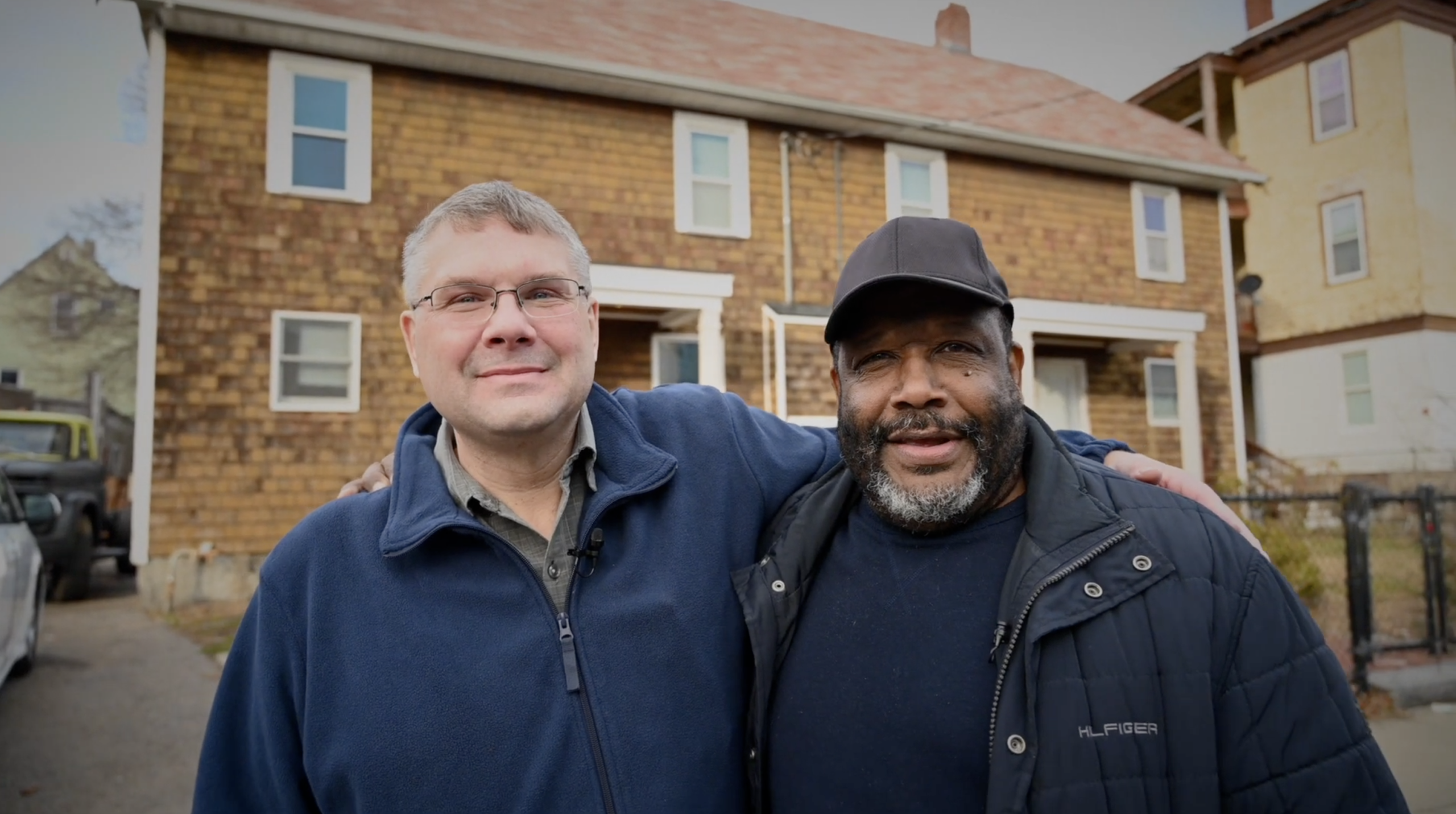 Paul Malkemes with longtime Boston Project Ministries neighbor Jeffrey